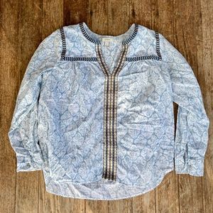 J.Crew Cotton Peasant Blouse